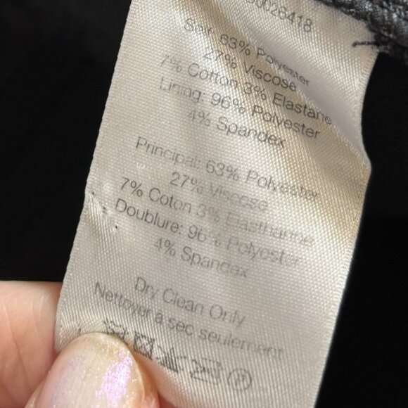 Veronica Beard black slim leg Renzo pants w/silver buttons sz 4 - Picture 6 of 10